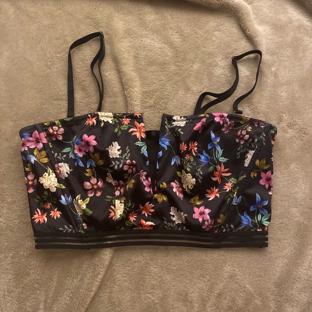 floral victoria secret bustier